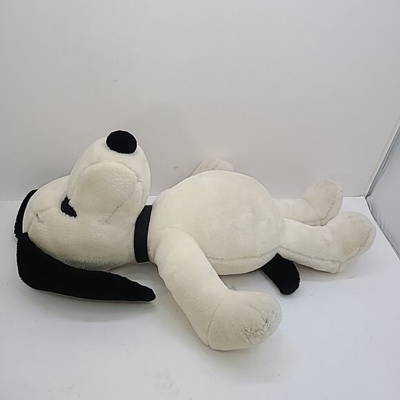 Vintage Large 19" Snoopy Plush Black Collar Determined Productions Peanuts - Picture 4 of 7